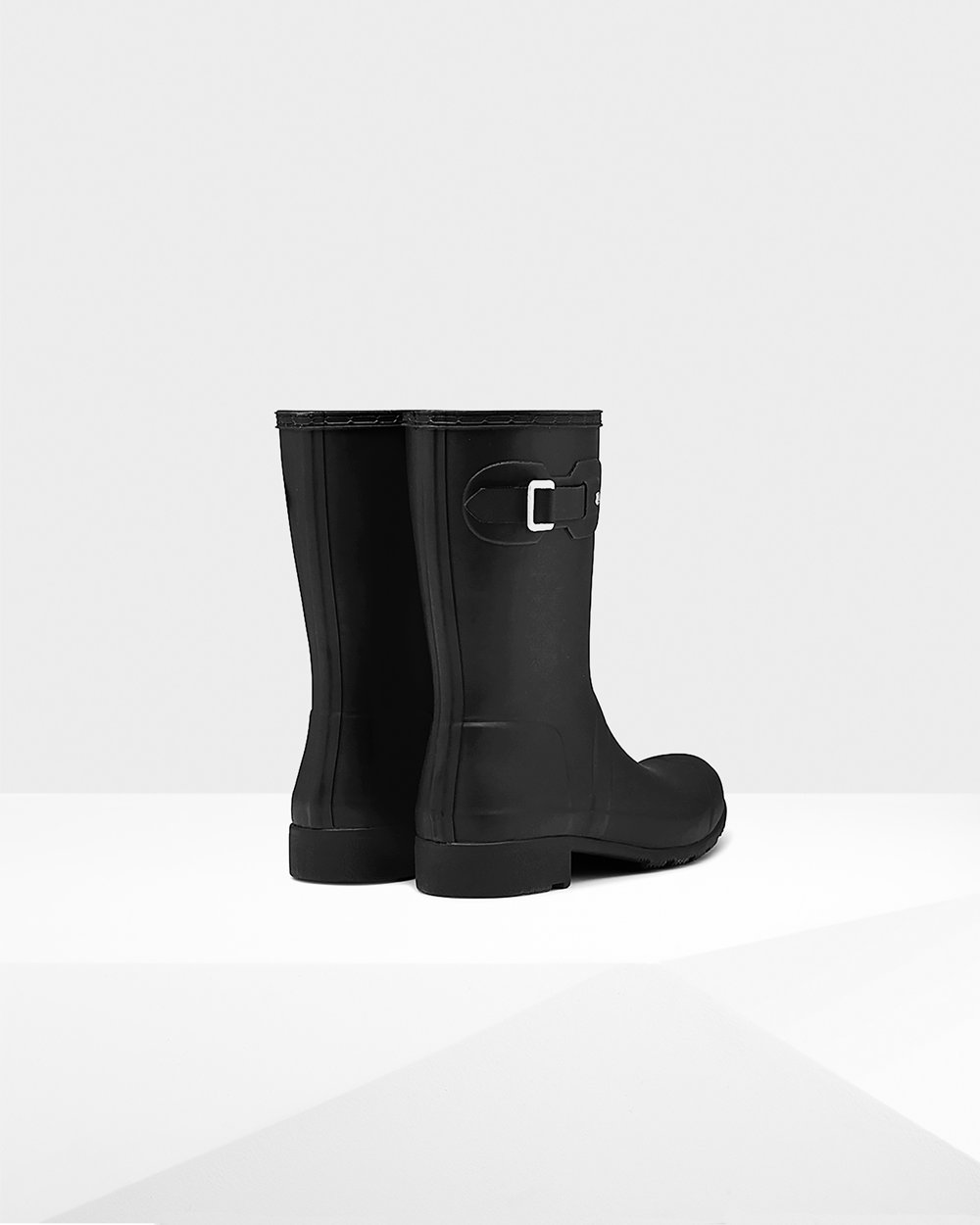 Women Hunter Original Tour Foldable | Short Rain Boots Black | NZ-62107-KJZT